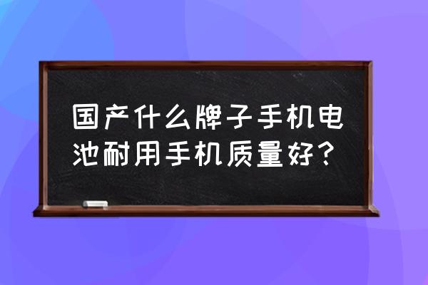 国内哪家手机电池好 国产什么牌子手机电池耐用手机质量好？