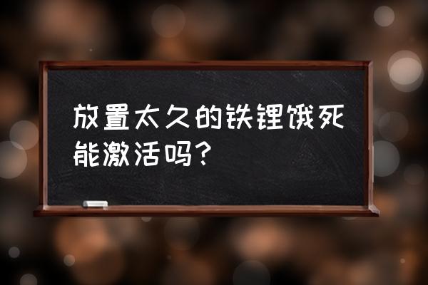 铁锂电池没电怎样激活 放置太久的铁锂饿死能激活吗？