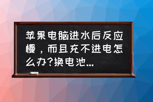 笔记本电池充不进电要多少钱 苹果电脑进水后反应慢，而且充不进电怎么办?换电池要多少钱啊?或者主板多少钱？