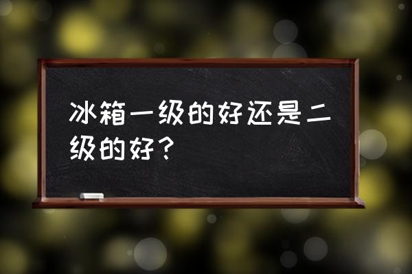 怎么去挑选一款冰箱 冰箱一级的好还是二级的好？