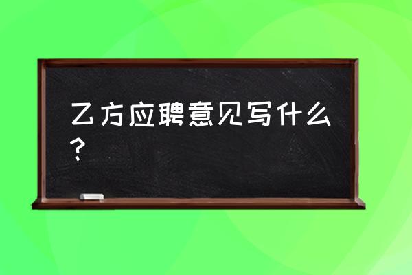 甲方项目经理面试技巧 乙方应聘意见写什么？